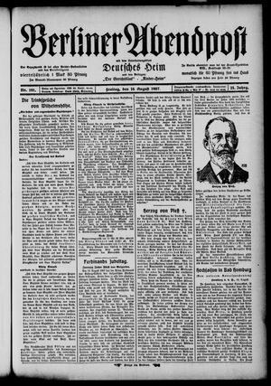 Berliner Abendpost vom 16.08.1907
