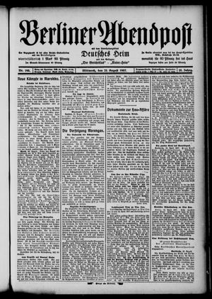 Berliner Abendpost vom 21.08.1907