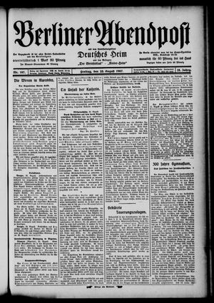 Berliner Abendpost vom 23.08.1907