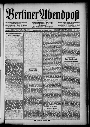 Berliner Abendpost vom 25.08.1907