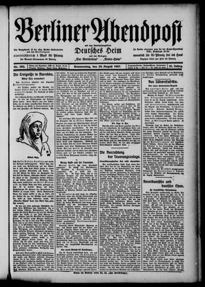 Berliner Abendpost vom 29.08.1907