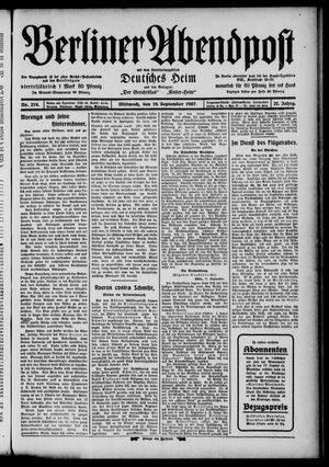 Berliner Abendpost on Sep 18, 1907