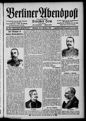 Berliner Abendpost vom 09.10.1907
