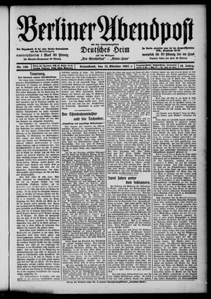Berliner Abendpost vom 12.10.1907