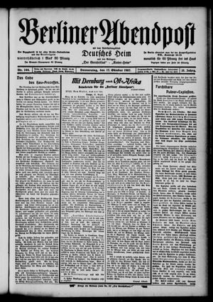 Berliner Abendpost vom 17.10.1907