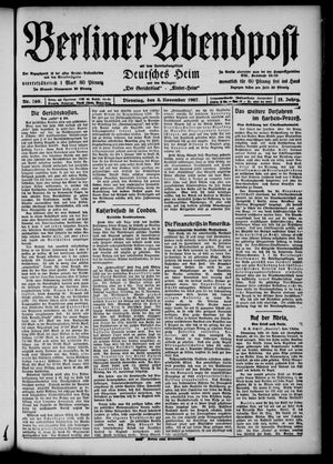 Berliner Abendpost vom 05.11.1907
