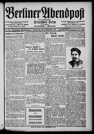 Berliner Abendpost on Nov 7, 1907