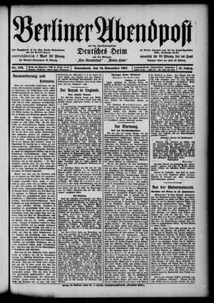 Berliner Abendpost vom 16.11.1907