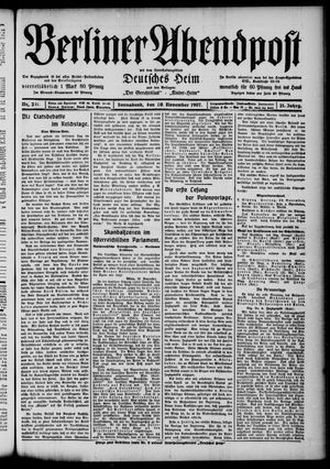 Berliner Abendpost vom 30.11.1907