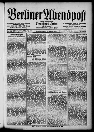 Berliner Abendpost vom 01.12.1907