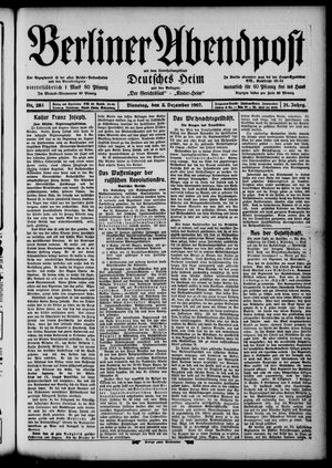 Berliner Abendpost on Dec 3, 1907