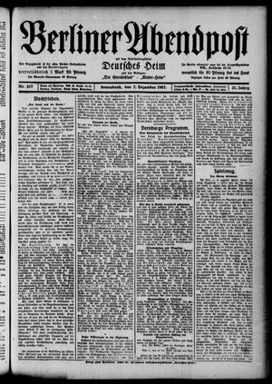 Berliner Abendpost vom 07.12.1907
