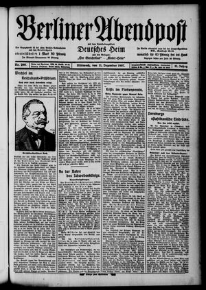 Berliner Abendpost vom 11.12.1907
