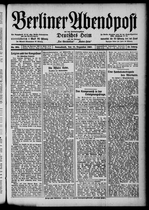 Berliner Abendpost vom 14.12.1907