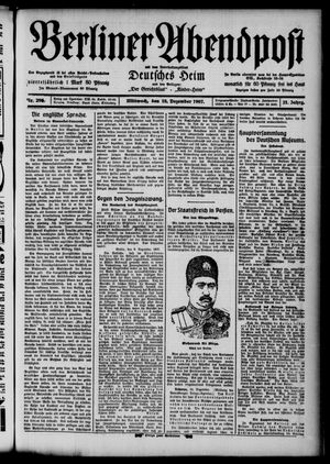 Berliner Abendpost vom 18.12.1907