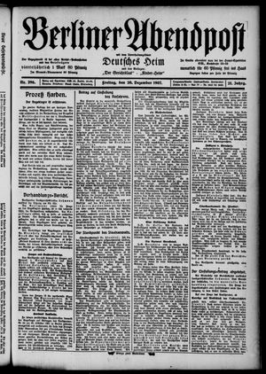 Berliner Abendpost vom 20.12.1907