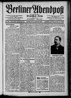 Berliner Abendpost vom 22.12.1907