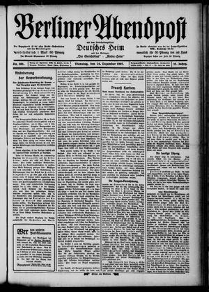 Berliner Abendpost vom 24.12.1907