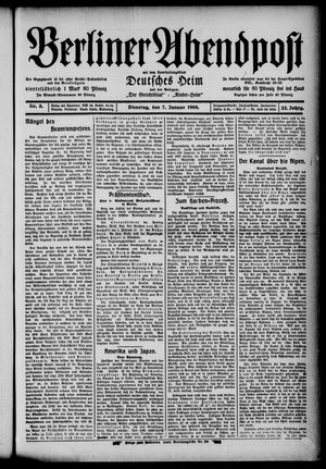 Berliner Abendpost vom 07.01.1908