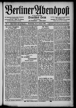Berliner Abendpost vom 09.01.1908