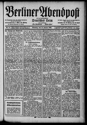 Berliner Abendpost vom 14.01.1908