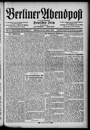 Berliner Abendpost vom 15.01.1908