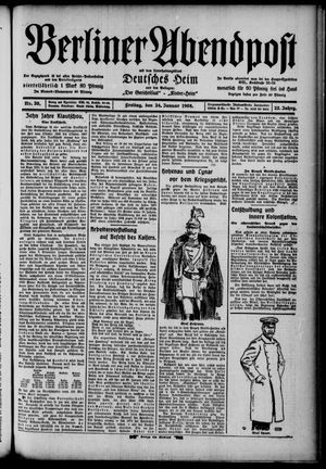 Berliner Abendpost vom 24.01.1908