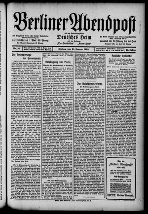 Berliner Abendpost vom 31.01.1908