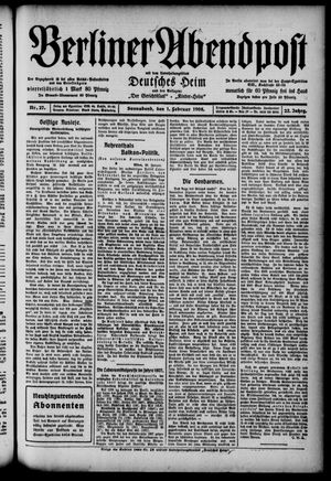 Berliner Abendpost vom 01.02.1908