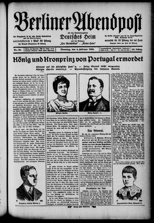 Berliner Abendpost vom 04.02.1908