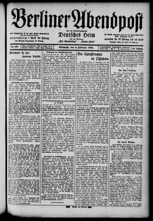 Berliner Abendpost on Feb 5, 1908