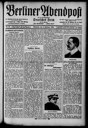 Berliner Abendpost vom 12.02.1908