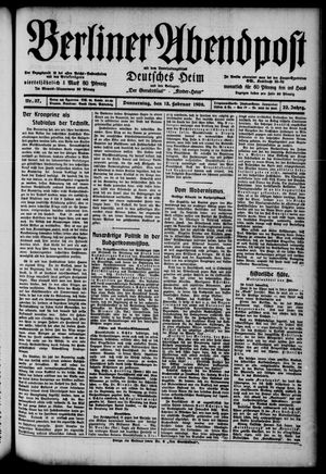 Berliner Abendpost on Feb 13, 1908