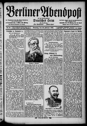 Berliner Abendpost vom 25.02.1908