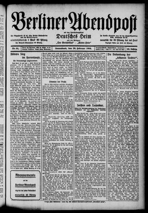 Berliner Abendpost vom 29.02.1908
