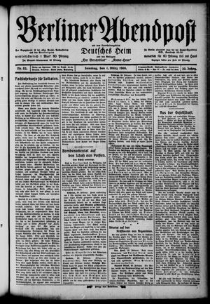 Berliner Abendpost vom 01.03.1908