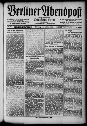 Berliner Abendpost vom 03.03.1908
