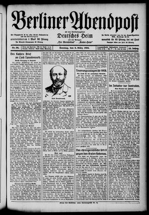 Berliner Abendpost on Mar 8, 1908