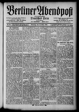 Berliner Abendpost vom 10.03.1908