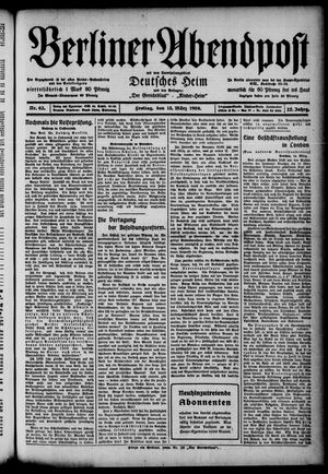 Berliner Abendpost vom 13.03.1908