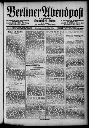 Berliner Abendpost vom 15.03.1908