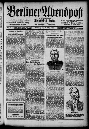 Berliner Abendpost vom 18.03.1908