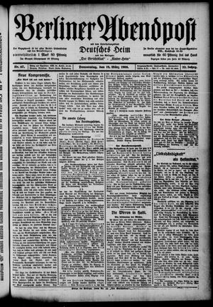 Berliner Abendpost vom 19.03.1908