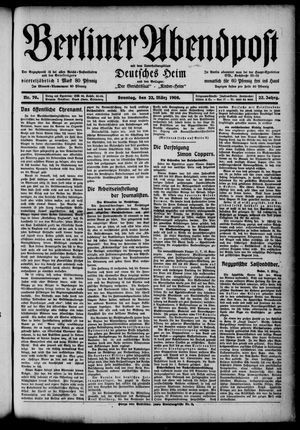 Berliner Abendpost vom 22.03.1908