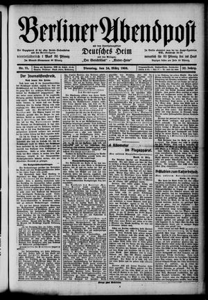 Berliner Abendpost vom 24.03.1908