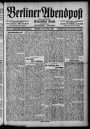 Berliner Abendpost on Mar 25, 1908