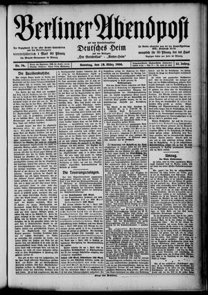 Berliner Abendpost vom 29.03.1908