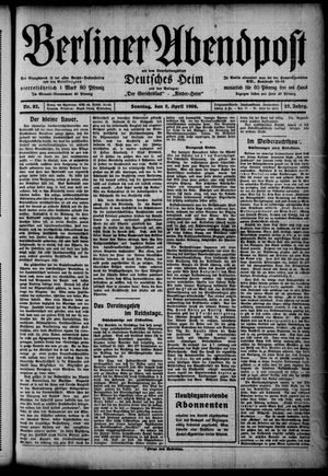 Berliner Abendpost vom 05.04.1908