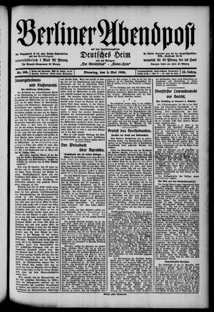 Berliner Abendpost vom 05.05.1908