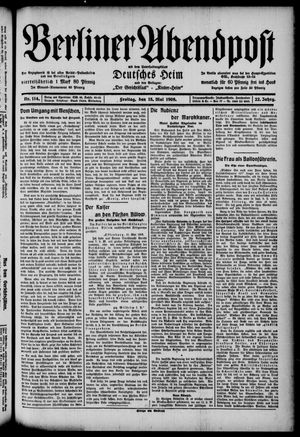 Berliner Abendpost vom 15.05.1908